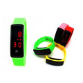 Colorful PU Strap Bracelet Watch with LCD Screen